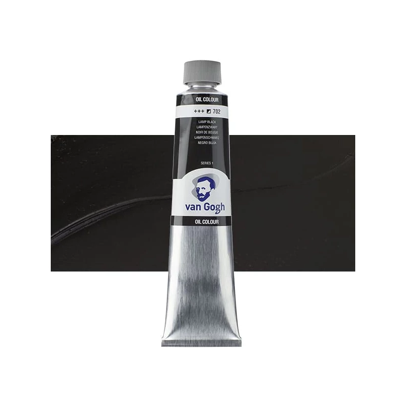 Talens Van Gogh uljana boja, 200 ml - 702, lamp black