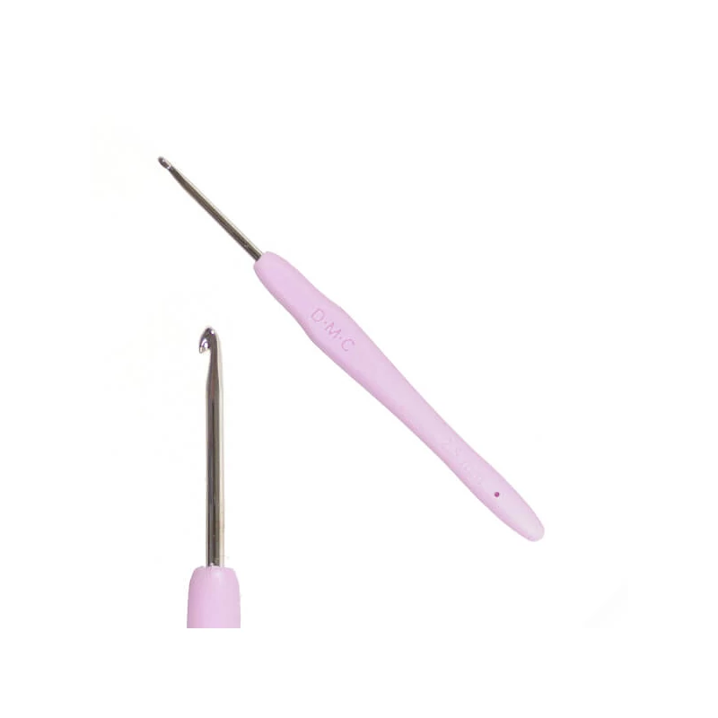 Ergonomski kukičasti igla za pređu sa silikonskom drškom, DMC - 2,5 mm