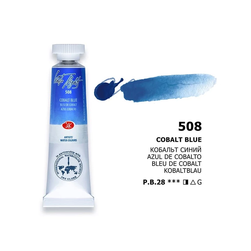 White Nights akvarel boja u tubi 10 ml - 508, cobalt blue