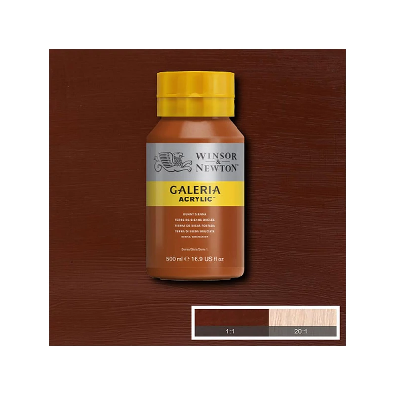 Winsor&Newton Galeria akrilna boja, 500 ml - 074, burnt sienna