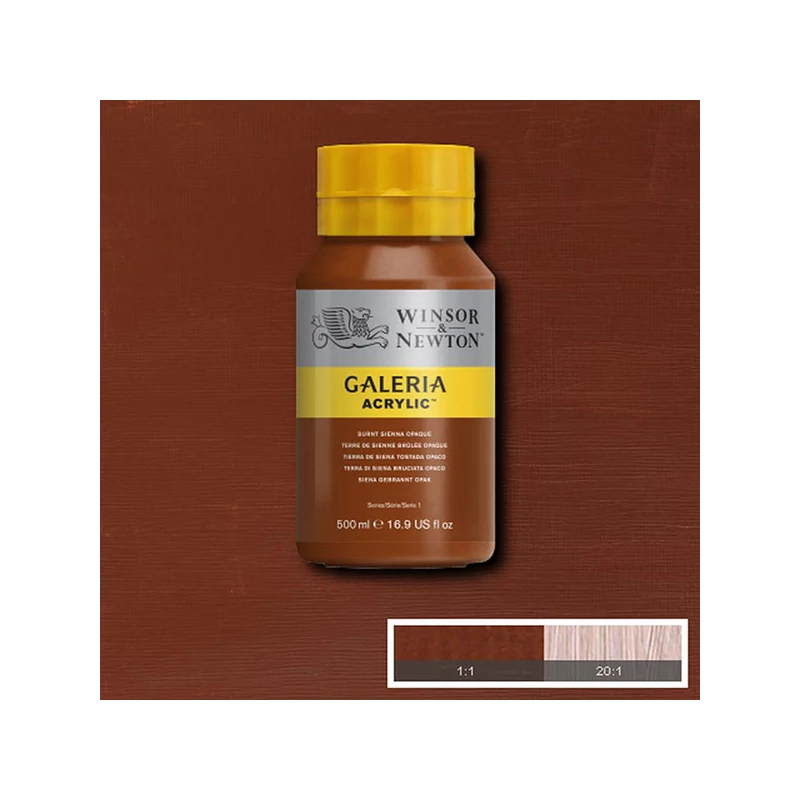 Winsor&Newton Galeria akrilna boja, 500 ml - 077, burnt sienna opaque