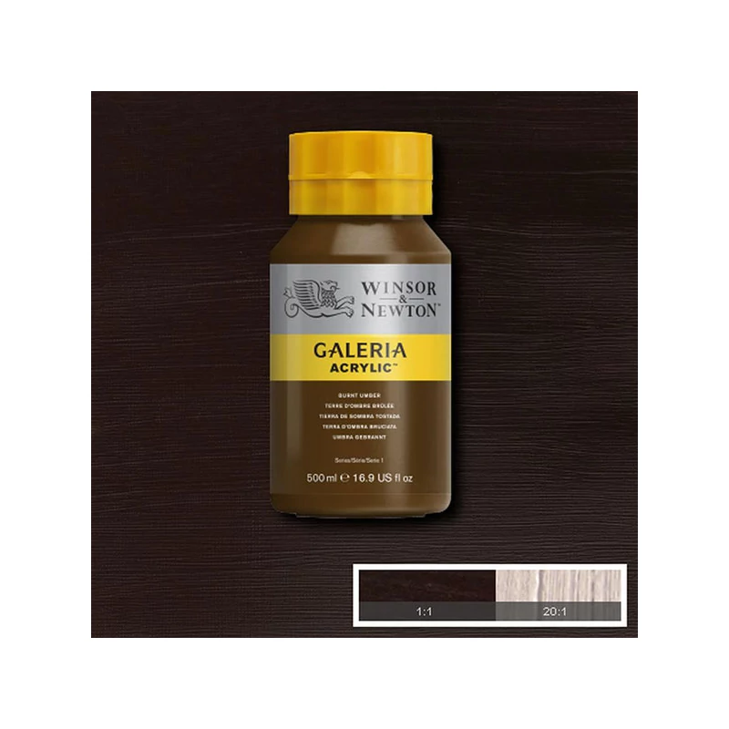 Winsor&Newton Galeria akrilna boja, 500 ml - 076, burnt umber