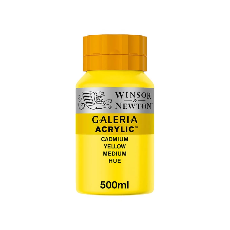 Winsor&Newton Galeria akrilna boja, 500 ml - 120, cadmium yellow medium hue