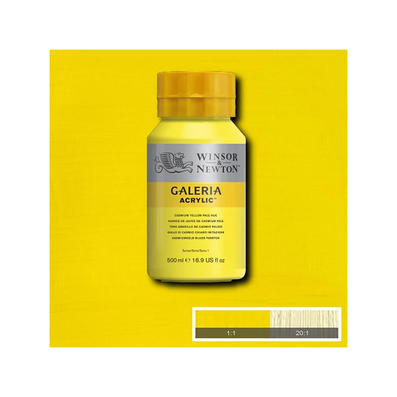 Winsor&Newton Galeria akrilna boja, 500 ml - 114, cadmium yellow pale hue