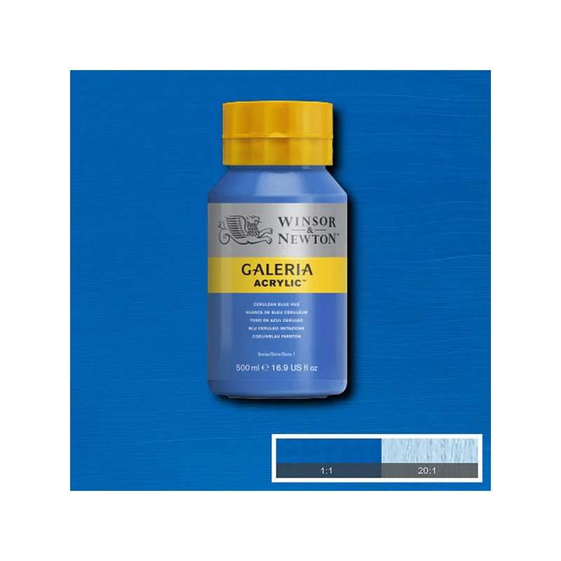 Winsor&Newton Galeria akrilna boja, 500 ml - 138, cerulean blue hue