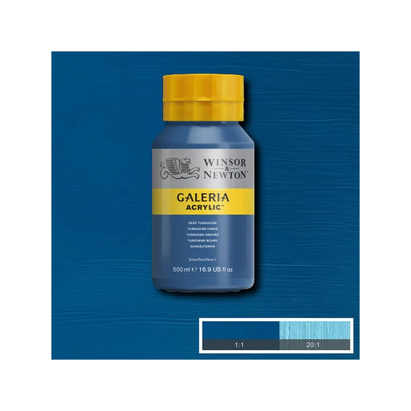 Winsor&Newton Galeria akrilna boja, 500 ml - 232, deep turquoise