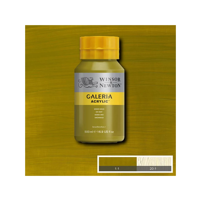 Winsor&Newton Galeria akrilna boja, 500 ml - 294, green gold
