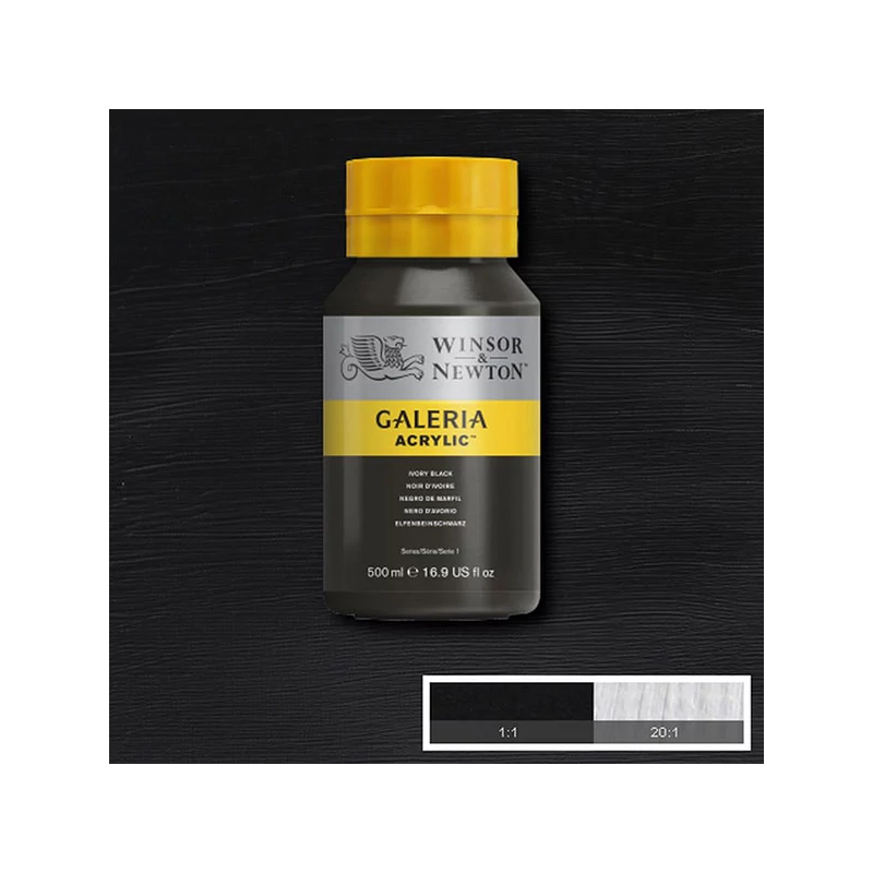 Winsor&Newton Galeria akrilna boja, 500 ml - 331, ivory black