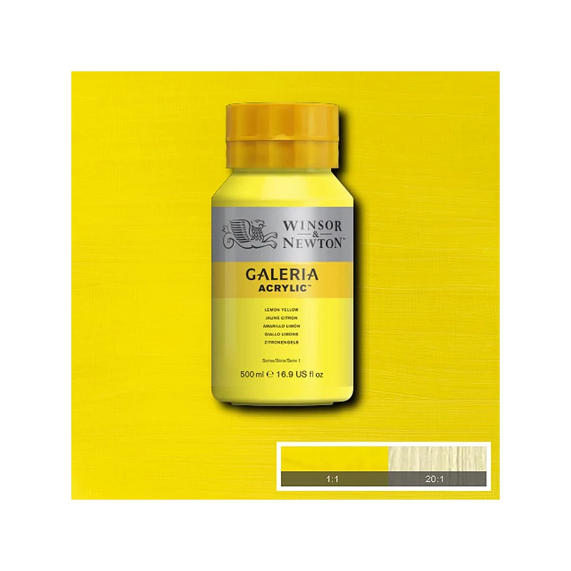 Winsor&Newton Galeria akrilna boja, 500 ml - 346, lemon yellow