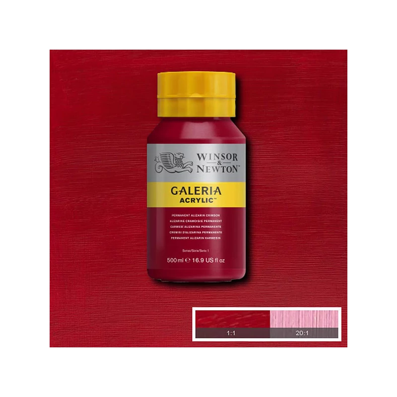 Winsor&Newton Galeria akrilna boja, 500 ml - 466, permanent alizarin crimson