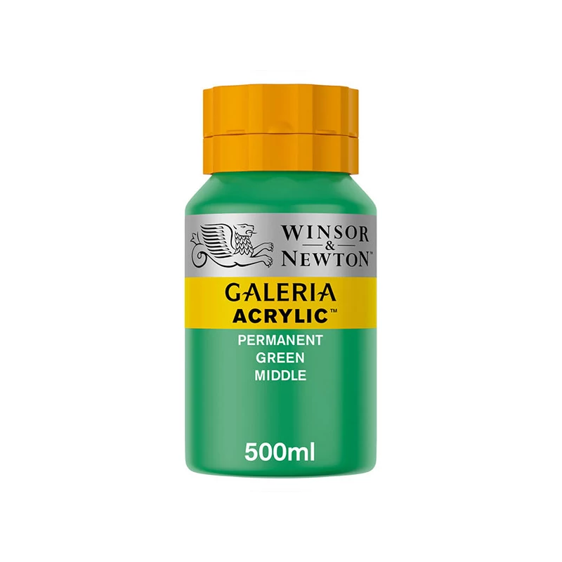 Winsor&Newton Galeria akrilna boja, 500 ml - 484, permanent green middle