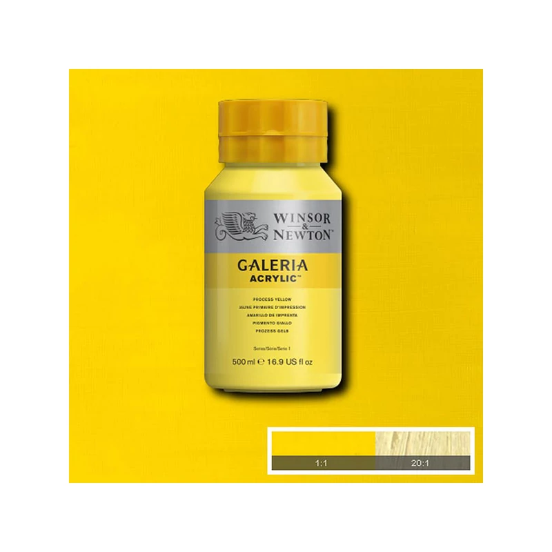 Winsor&Newton Galeria akrilna boja, 500 ml - 527, process yellow