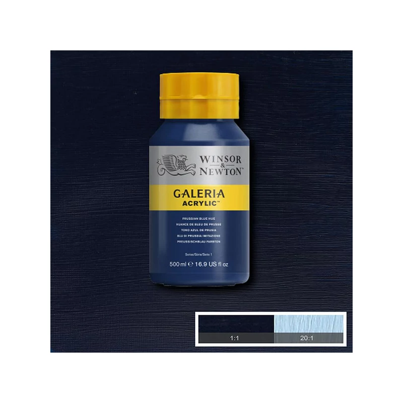 Winsor&Newton Galeria akrilna boja, 500 ml - 541, prussian blue hue