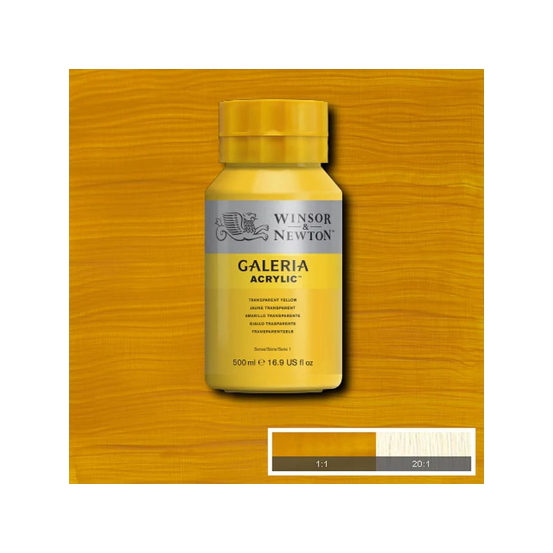 Winsor&Newton Galeria akrilna boja, 500 ml - 653, transparent yellow