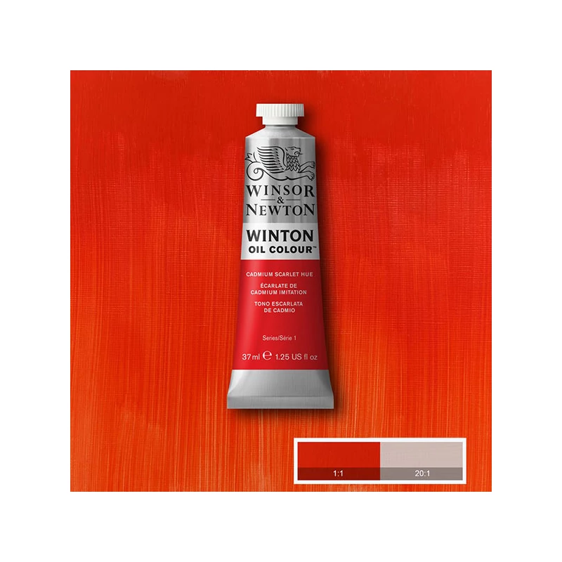 Winsor&Newton Winton uljana boja, 37 ml - 107, cadmium scarlet hue